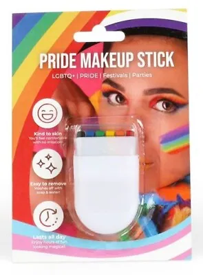 PRIDE RAINBOW Face Paint Makeup Sticks - LGBTQ+ Pride Festivals Parties • £3.49