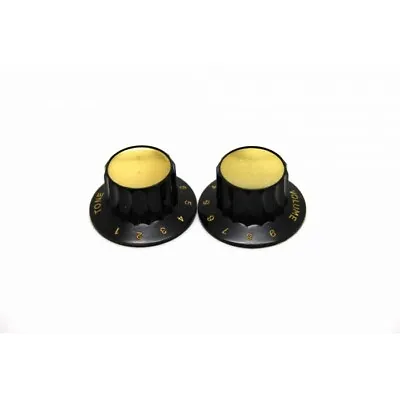 2X Harmony - Kay - Old Philco Radio Knobs Black Tone & Volume - For Metric Pot • $25.23