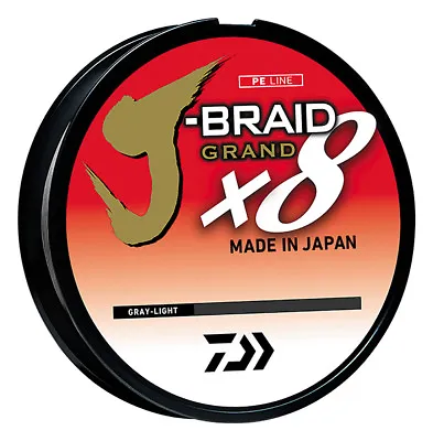 Daiwa J-Braid Grand X8 Gray Light - Braided Fishing Line W/ IZANAS Fiber • $29.08
