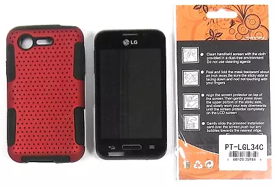 LG Optimus Fuel L34C - Black ( TracFone CDMA ) Rare Smartphone - Bundled • $21.24