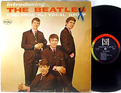 VEE-JAY Introducing The Beatles Colorband & Brackets Logo LABEL ERROR VJLP-1062 • $9.99