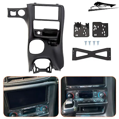 Double Din Dash Installation Kit Radio Console For Chevy Corvette C5 97-04 Black • $35