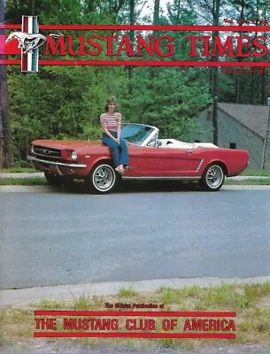 Mustang Times 1983 Sept - Mustang Club Of America • $4.99