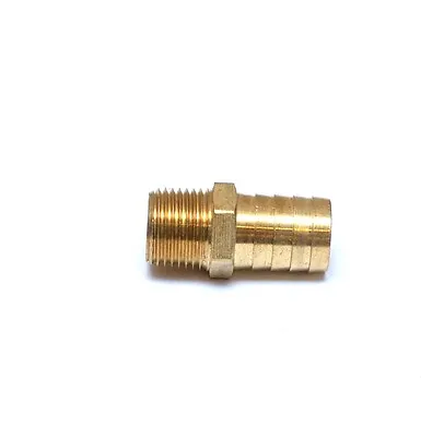 Straight 3/4 Hose ID Barb 1/2 NPT Male Brass Fitting Air Fuel Water Oil Gas • $7.98