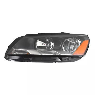 LH Headlight Black For 2012-2015 Volkswagen Passat Headlamp Halogen Left Side • $65.20