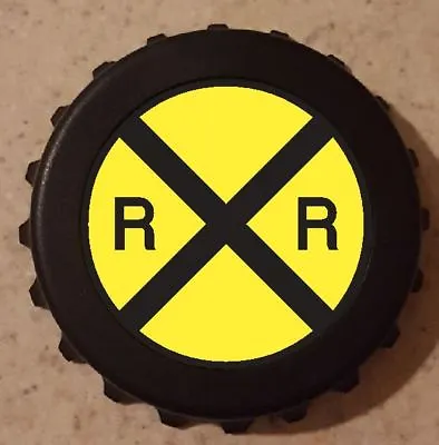 Railroad Crossing Bottle Opener Magnetic RB31 • $8.99