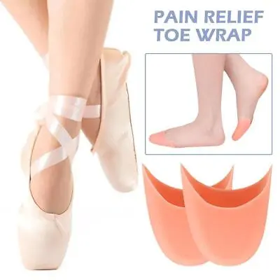 Silicone Gel Toe Caps Soft Ballet Pointe Athlete Shoe Toe Pads Protec Sale • $6.09