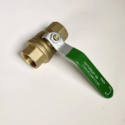 £19.99 • Buy Hattersley Fig 100 DZR (BSP) PN25 DN20 Lever Operated 3/4  Ball Valve - New