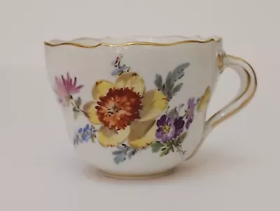 Antique Meissen Demitasse Yellow Flower Cup Circa. 1860-1900 • $50
