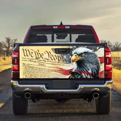 We The People. Patriotic American Eagle Truck Tailgate Decal Sticker Wrap • $34.95