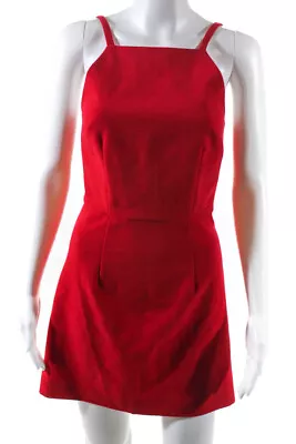 French Connection Womens Summer Whisper Dress Royal Scarlet Red Size 2 LL19LL • $19.99