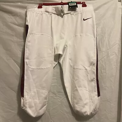 Nike Vapor Pro Vented Football Pants Men's White 845930 115 Size XL $75 • $29.99