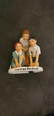 Vintage 1979 Norman Rockwell Figurine  Marble Players  Nr-211 • $1.99