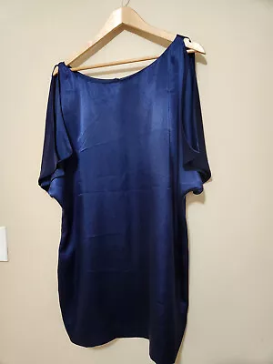 Blue Aidan Mattox Cold Shoulder Womens Dress Size 12 • $55