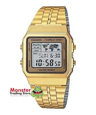 Casio Watch A500wga-9df World Time Stopwatch 5-alarms 12-month Warranty  • $89