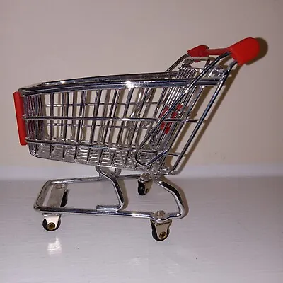 Miniature Grocery Cart For Play Sm.Doll Mini Food Plant. 7  Length. Collector • $9