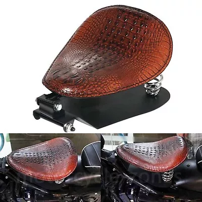 Alligator Motorcycle 3  Spring Solo Seat With Base For Harley Sportster Choppers • $70.99