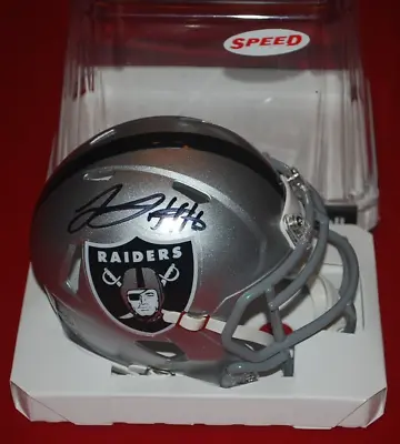 JAKOBI MEYERS Las Vegas Raiders Signed Speed Mini Helmet Beckett COA 1W080482 • $152.78