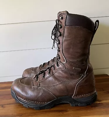 Danner Boots Size 12 Men’s Pronghorn GTX Brown 10 Inch Lace Up Hunting 600 Gram • $89.99