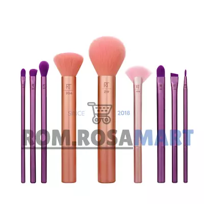 Real Techniques Insta Artist Brush Kit Face Cheek & Eye Brush Set Makeup Brsh • £28.49