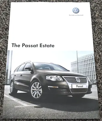 Volkswagen Passat Estate Uk Sales Brochure August 2007 New Old Stock • $11.14