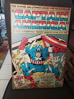 $19 • Buy Captain America Wood Wall Decor Marvel 13 X19 