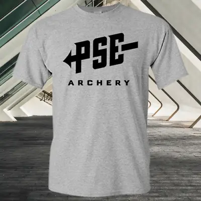 New Shirt PSE Archery Logo Heavy Cotton Tee Gray T- SHIRT USA Size S To 5XL • $19.49