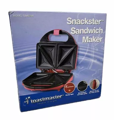 Toastmaster Snackster Sandwich Maker - Red VTG 2005 • $39.99