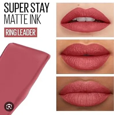 Maybelline Superstay Matte Ink Liquid Lipstick Shade 175 Ringleader ( See Descr) • £5.95