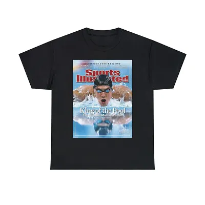 Michael Phelps USA Olympics Swimming Medals Sports Illustrated Cover Tee Shirt • $22.61