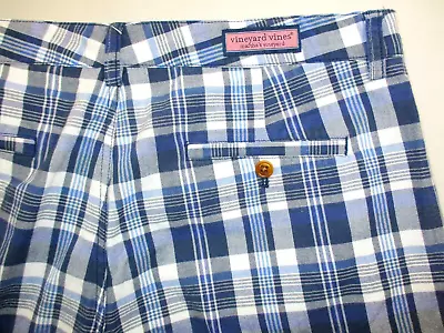 Vineyard Vines  Island Short  Plaid Cotton Shorts~Men's 36~EUC! • $12.99