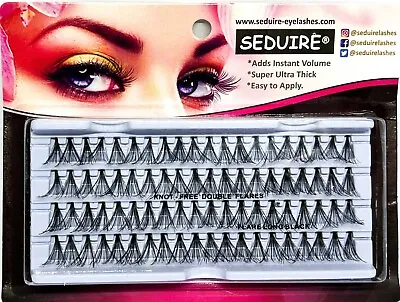 80 Knot Free Individual Eyelashes Super Thick Cluster Volume Diy Lashes Flare Uk • £3.22