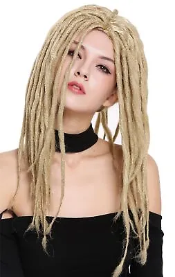 Wig Ladies Men's Carnival Dreadlocks Rasta Reggae Rastafari Surfer Blonde • £10.33