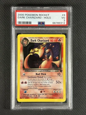 $33 • Buy Pokemon Card PSA 3 VG Dark Charizard 2000 Team Rocket Ultra Rare Holo WotC #4
