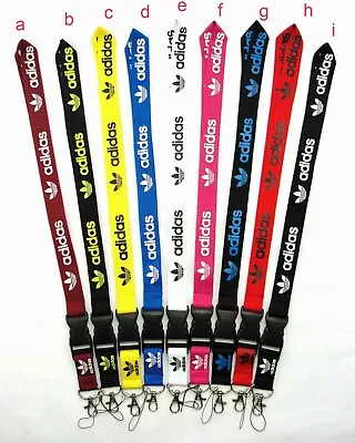$3.50 • Buy Adidas Lanyard Detachable Keychain Clip, ID Holder, Camera Phone Strap FAST SHIP