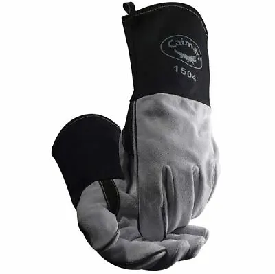 $14.99 • Buy Caiman 1504 Welding Gloves 1504-1 MIG STICK COW SPLIT FR DUCK CUFF KONTOUR OSFM