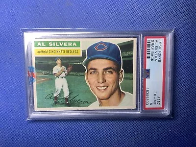 1956 Topps Set-Break #137 Al Silvera Gray Back PSA 6 • $40