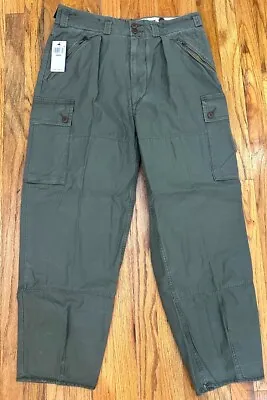 POLO Ralph Lauren Pleated Baggy Army Military Field Surplus Cargo Pants  34 RRL • $275