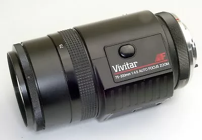 Vivitar AF 75-200mm F4.5 Auto Focus Zoom Minolta Mount - Works In Manual Focus • $0.99