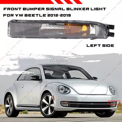 LEFT Front Bumper Turn Signal Parking Light Lamp For 13-19 VW Beetle W/O Bulbs • $31.29