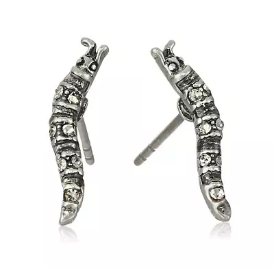 Marc Jacobs Fall 2016  Caterpillar Antique Silver Stud Earrings • £21.99