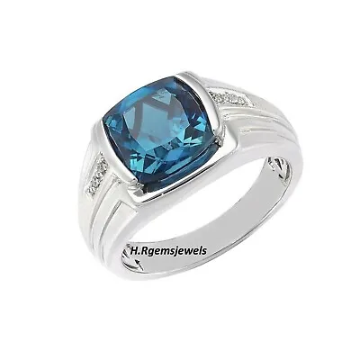 Lab Alexandrite Ring Color Changing Gemstone Ring Mens Wedding Silver Ring • $62