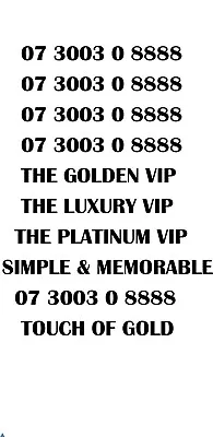 £89.99 • Buy GOLD LUXURY VIP PLATINUM RARE 3008888 BUSINESS MOBILE NUMBER - Luxury Gold VIP