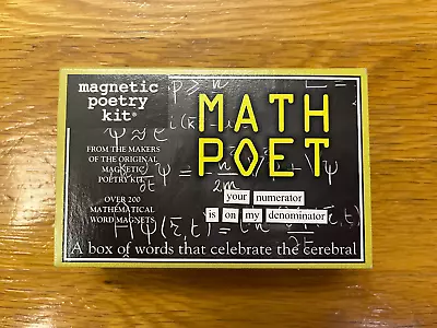 Magnetic Poetry Kit - Math Poet Magnets • $9