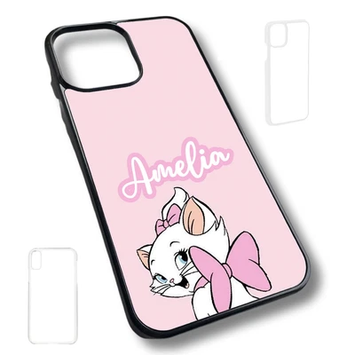 £9.99 • Buy Pink Marie Cat Kitten Bow Aristocats Y2K Hard Back Casing Case Personalised Name