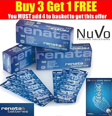 Renata Watch Batteries - BUY 3 GET 1 FREE - 371 377 379 364 CR 2032 2025 Battery • £2.35