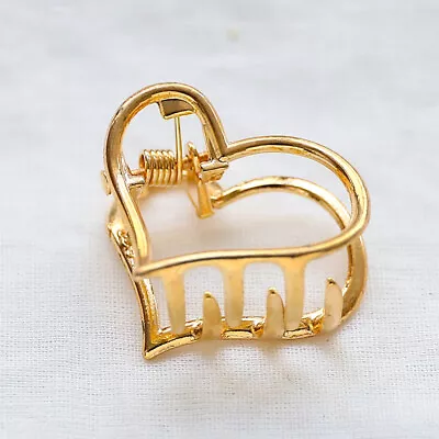 Women Small Hair Claw Clip Crab Clamp Hairgrip Metal Gold Hairpin Accessories • $1.53