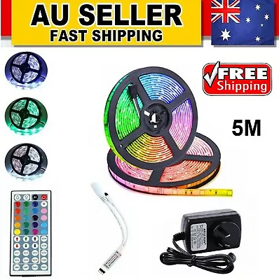 RGB LED Strip Lights Kit Color Changing Light  With Remote Control Power Supply  • $28.99