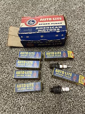 Vintage  Antique Auto Lite Sparkplug Lot Of 6 AL7 14mm With Original Box • $24.99