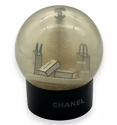 Chanel Snow Globe Dome White Christmas Tree Novelty VIP Customer Limited W/BOX • $147.59